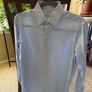 Blue Egyptian Cotton Dress Shirt with French Cuffs. Great Condition.